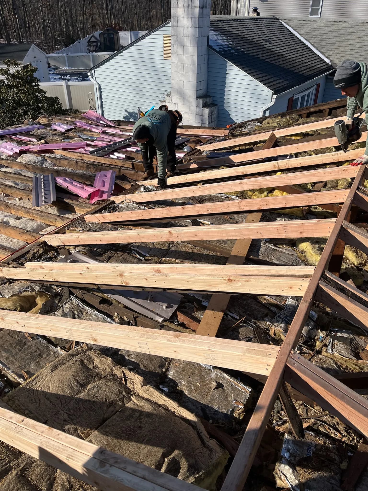 Residential roof replacement in Woodland Park