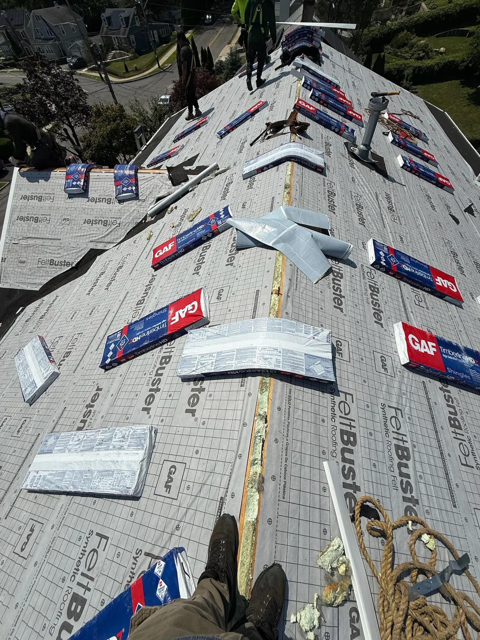 New roof after professional installation