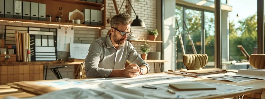 an expert contractor analyzes a variety of roofing materials—vibrant asphalt shingles, sleek metal panels, and elegant slate tiles—while surrounded by detailed cost breakdowns on a modern conference table in a well-lit office, emphasizing the critical decisions homeowners face for storm repair pricing.